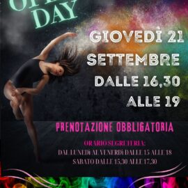 CALENDARIO OPEN DAY 2023-2024 ACCADEMIA DI DANZA